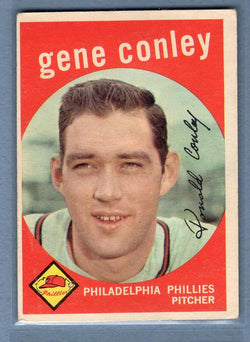 1959 Topps #492 Gene Conley VG-EX    Set Break A