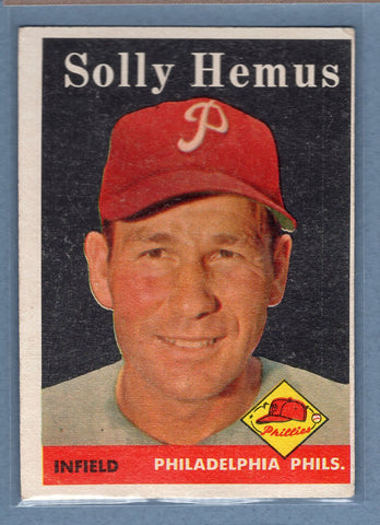 1958 Topps #207 Solly Hemus (a) VG-EX  GO501