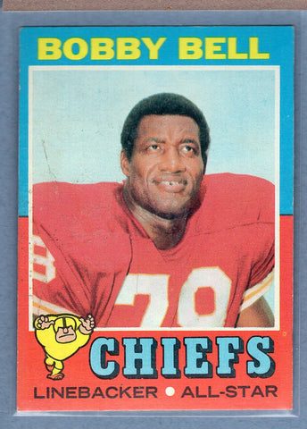 1971 Topps #35 Bobby Bell (HOF) (st) (a) VG  GO600