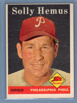 1958 Topps #207 Solly Hemus (b) VG  GO501