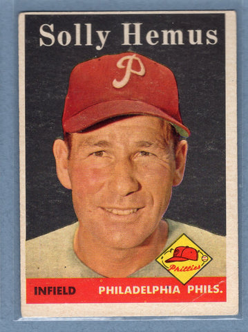 1958 Topps #207 Solly Hemus (b) VG  GO501