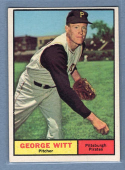1961 Topps #286 George Witt EX   GO195
