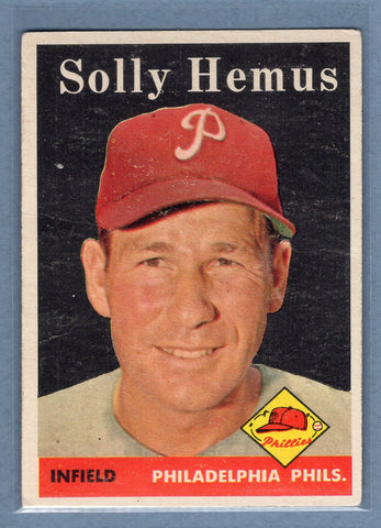 1958 Topps #207 Solly Hemus (d) G-VG  GO501