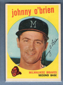 1959 Topps #499 Johnny O'Brien VG-EX    Set Break A