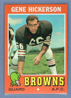 1971 Topps #36 Gene Hickerson (HOF) (b) EX-MT  GO600