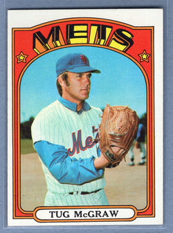 1972  Topps #163 Tug McGraw Ex-Nm