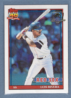 1991 Topps Desert Shield #338 Luis Rivera  NM  GO600