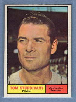 1961 Topps #293 Tom Sturdivant EX   GO195