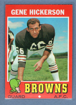 1971 Topps #36 Gene Hickerson (HOF) (d) EX-MT  GO600