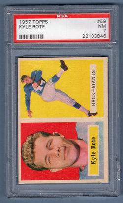 1957 Topps #59 KYLE ROTE (22103846) PSA 7