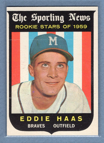 1959 Topps #126 Eddie Haas (c) EX-MT    GO177