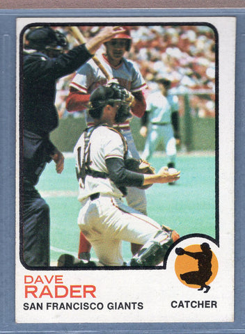 1973 Topps #121 Dave Rader  (a) EX-MT  GO669
