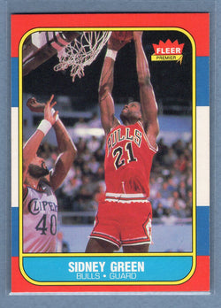 1986 Fleer #40 Sidney Green (1) EX-MT