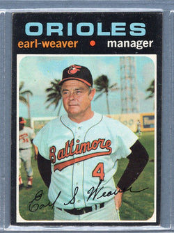 1971 Topps #477 Earl Weaver (HOF)  EX  SB1