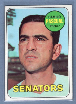 1969 Topps 513 Camilo Pascual VG-EX SET BREAK