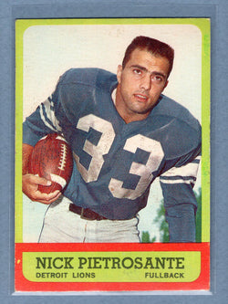 1963 Topps #27 Nick Pietrosante (st) VG  GO801