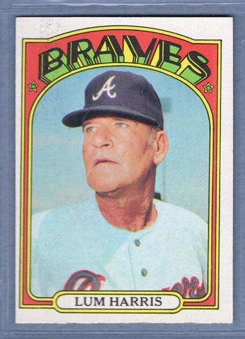 1972 Topps #484 Lum Harris MG EX-MT   GO464