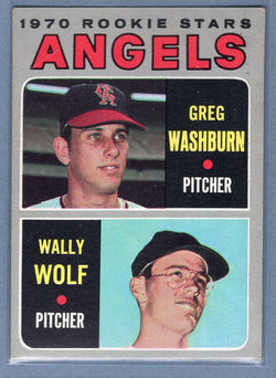 1970 Topps #74 Angels Rookies (Greg Washburn, Wally Wolf) VG-EX