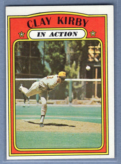 1972  Topps #174 Clay Kirby IA Ex-Nm