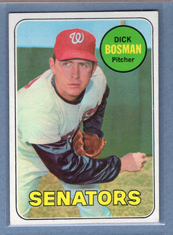 1969 Topps #607 Dick Bosman EX-MT  GO477