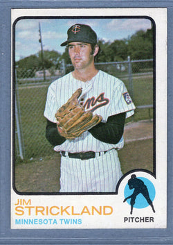 1973 Topps #122 Jim Strickland  (d) EX-MT  GO669