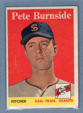 1958 Topps #211 Pete Burnside (a) VG-EX  GO501