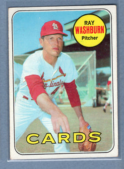 1969 Topps #415 Ray Washburn (c) EX  GO602