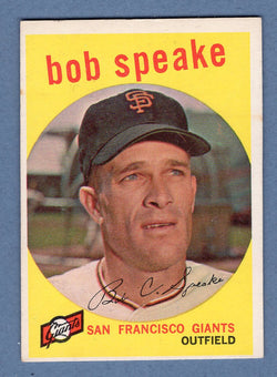 1959 Topps #526 Bob Speake (1) EX-MT  GO160