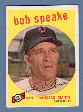 1959 Topps #526 Bob Speake (1) EX-MT  GO160