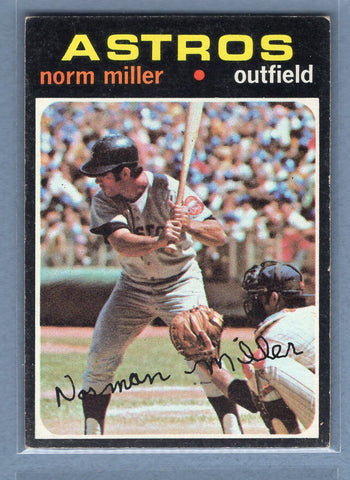 1971 Topps #18 Norm Miller (a) EX  GO950