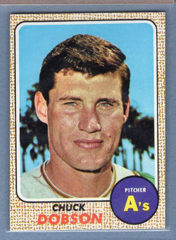 1968 Topps #62 Chuck Dobson(b) EX  GO250