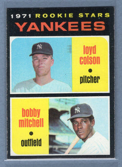 1971 Topps #111 Yankees Rookies (Bobby Mitchell)  (c) EX  GO550