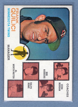 1973 Topps #49 Twins Mgr. /Coaches  EX-MT  GO443