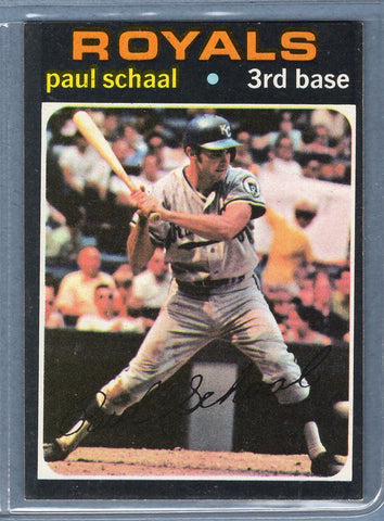 1971 Topps #487 Paul Schaal  EX  SB1