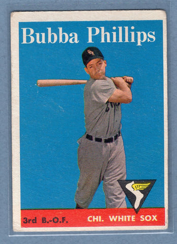 1958 Topps #212 Bubba Phillips (e) VG  GO501