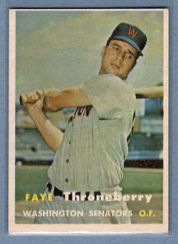 1957 Topps #356 Faye Throneberry EX   GO65