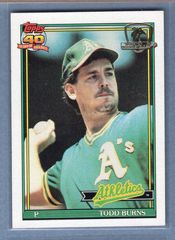 1991 Topps Desert Shield #608 Todd Burns  NM  GO625