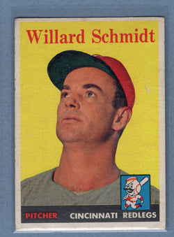 1958 Topps #214 Willard Schmidt (a) VG-EX  GO501