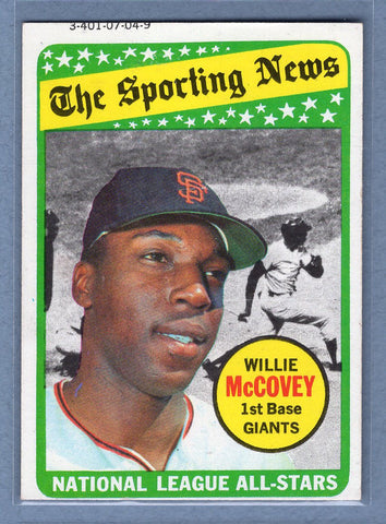 1969 Topps #416 Willie McCovey All Star (HOF) (f) EX  GO602