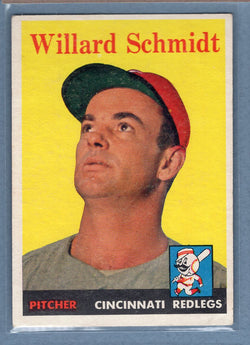 1958 Topps #214 Willard Schmidt (c) VG-EX  GO501