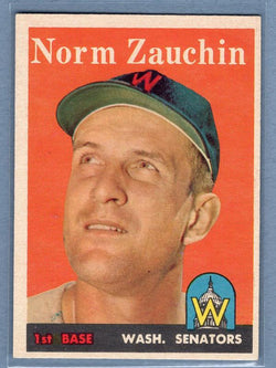 1958 Topps #422 Norm Zauchin EX-MT  GO67B
