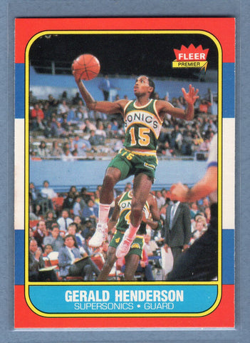 1986 Fleer #45 Gerald Henderson (2) NM