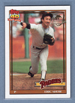 1991 Topps Desert Shield #613 Eric Show  NM  GO625