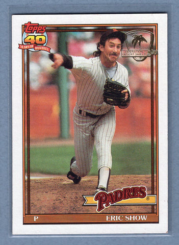 1991 Topps Desert Shield #613 Eric Show  NM  GO625