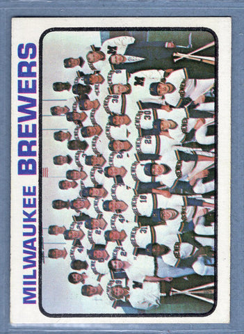 1973 Topps #127 Milwaukee Brewers Team  (a) EX-MT  GO669