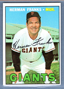 1967 Topps #116 Herman Franks EX-MT  GO510