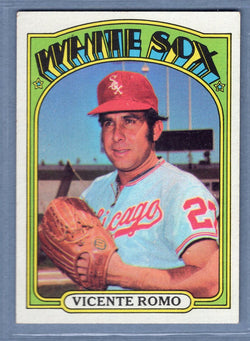 1972 Topps #499 Vicente Romo EX   GO464