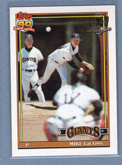 1991 Topps Desert Shield #242 Mike LaCoss  NM  GO500