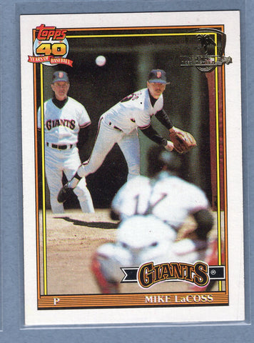 1991 Topps Desert Shield #242 Mike LaCoss  NM  GO500