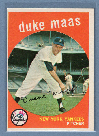 1959 Topps #167 Duke Maas EX-MT    GO177